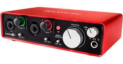 Focusrite Scarlett 2i2 premp