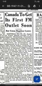 Canada 1st FM 1947 Canada 1st FM 1947